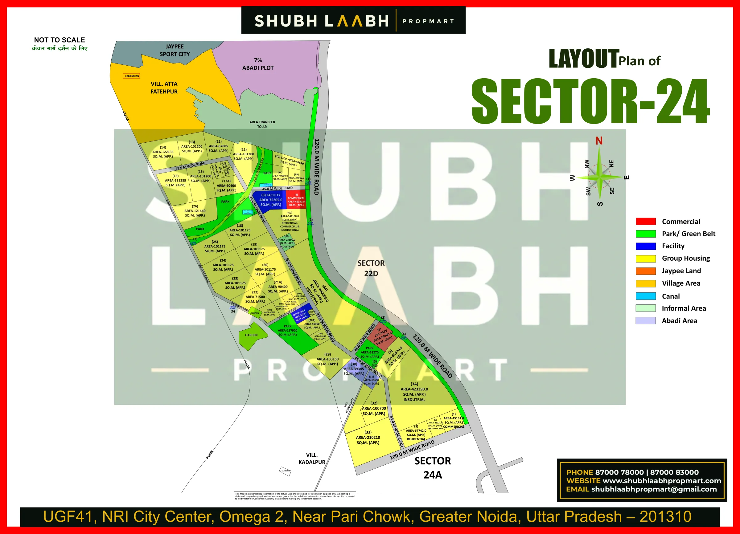 Sector-24 — Yamuna Expressway sector & pocket plan