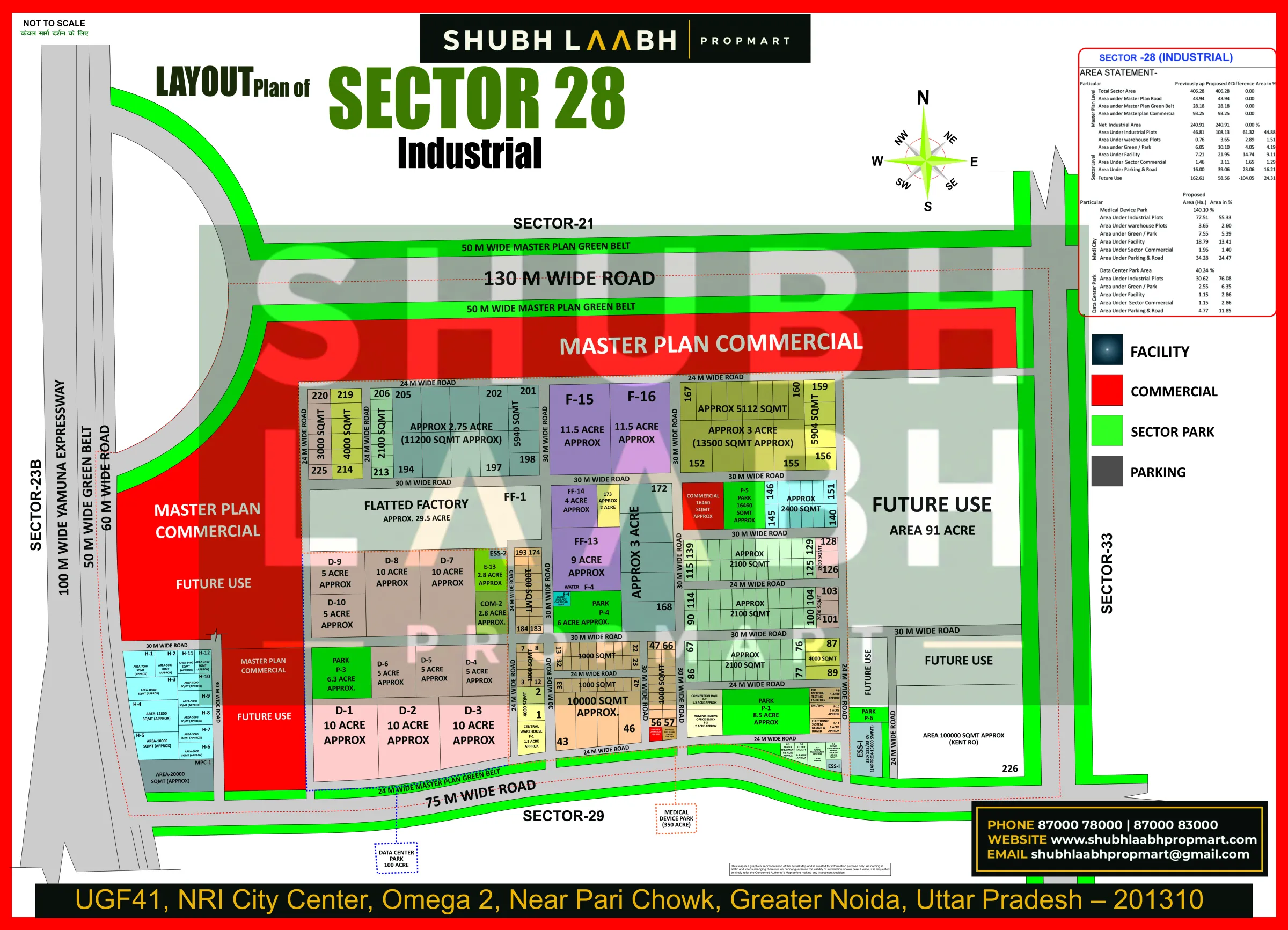 Sector 28 Industrial — Yamuna Expressway sector & pocket plan