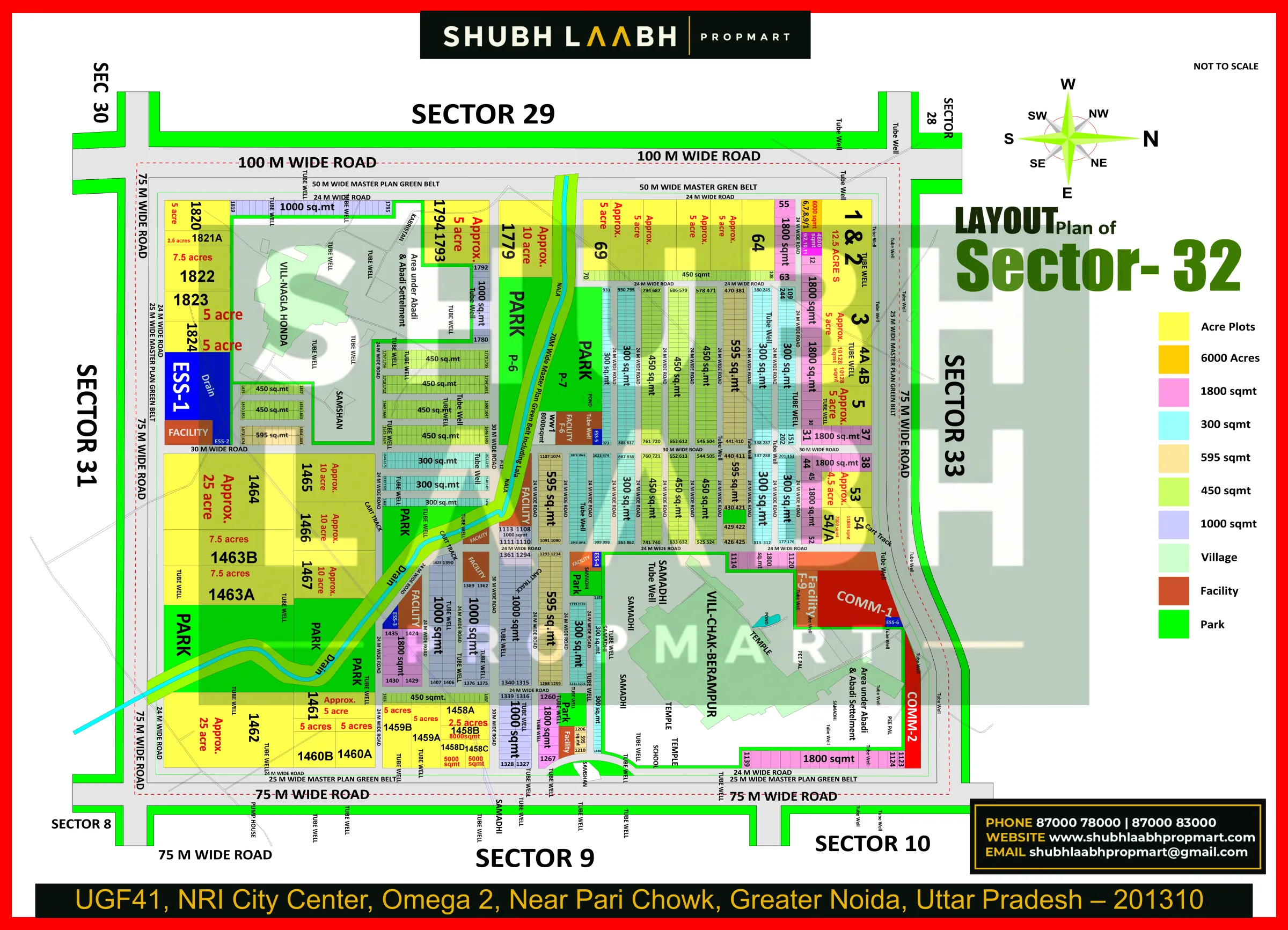 Sector-32 — Yamuna Expressway sector & pocket plan