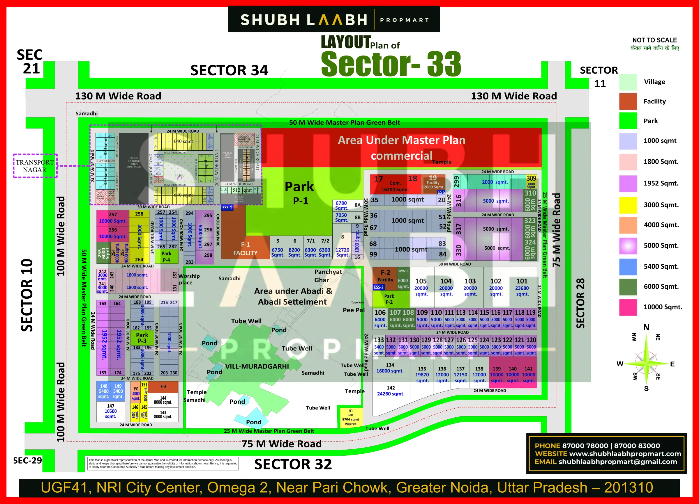 Sector-33 — Yamuna Expressway sector & pocket plan